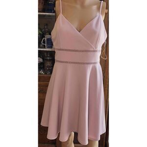 Altered state Pink Spaghetti Strap V-Neck  Lace Trim Waistband Junior Size xl